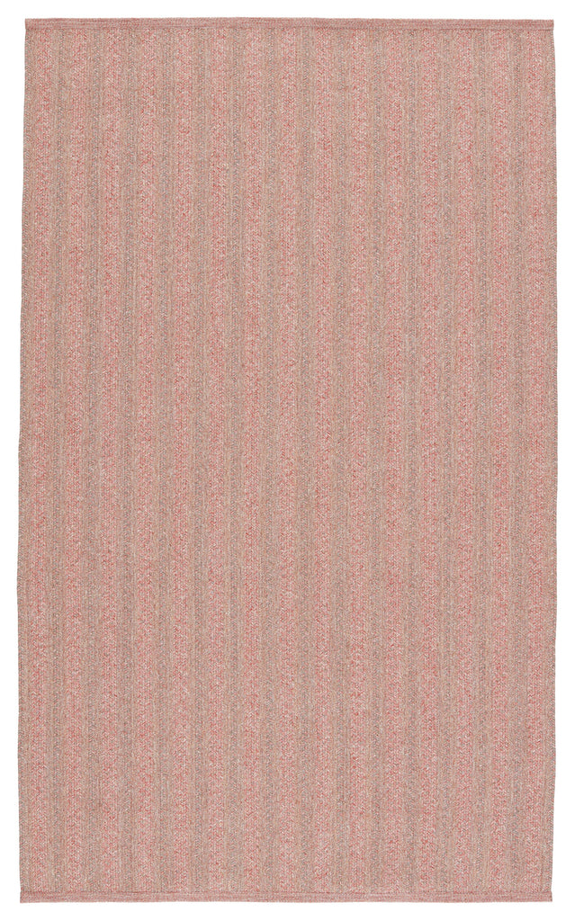 Jaipur Living Topsail Indoor/ Outdoor Striped Rose/ Taupe Area Rug