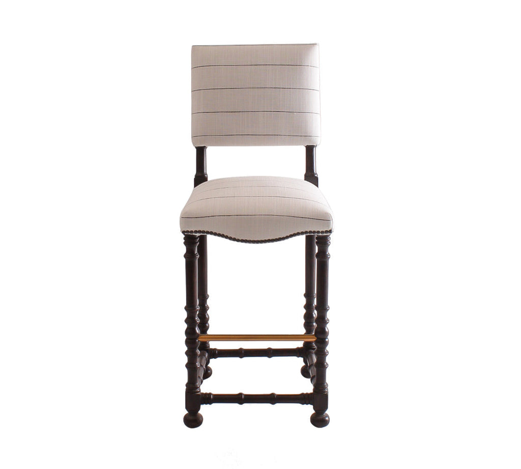 Counterstool Portugues, Huntington Domino Stripe