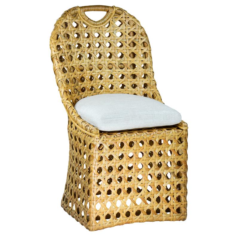 Basket Dining Chair With Cushion