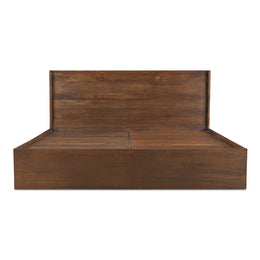 Everett King Bed Dark Brown