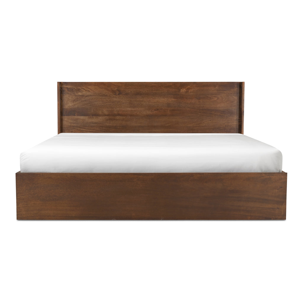 Everett King Bed Dark Brown