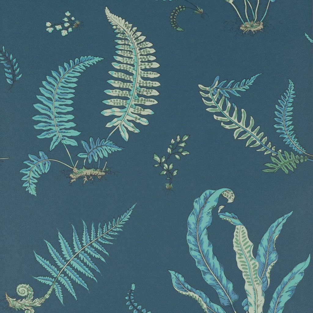 Ferns - Indigo/Teal