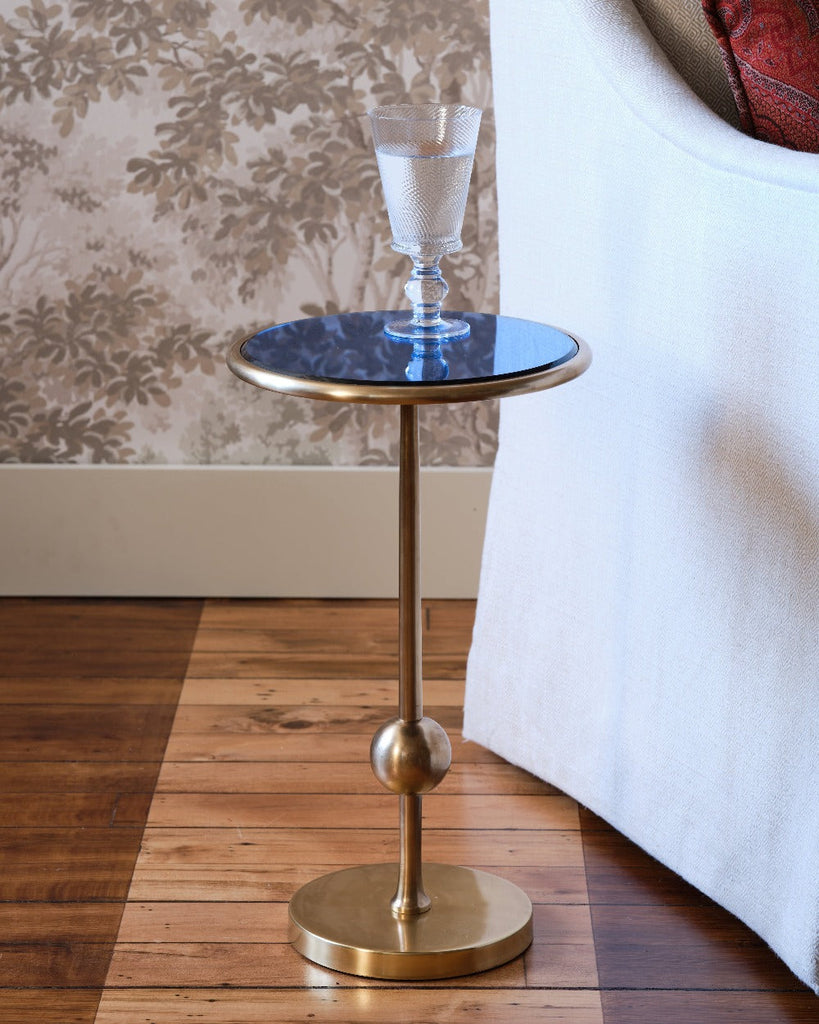 Burke Drinks Table, Blue Mirror