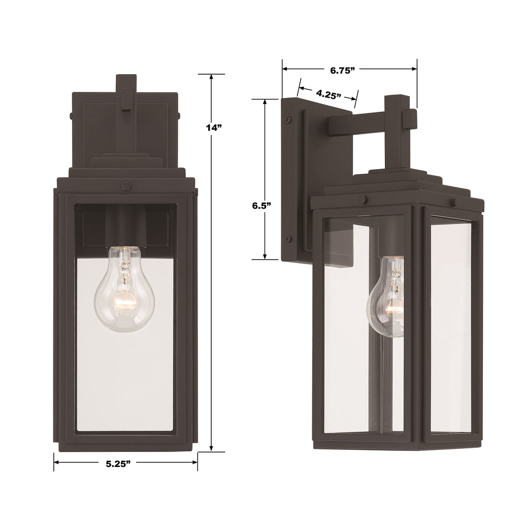 Byron 1 Light Outdoor Sconce