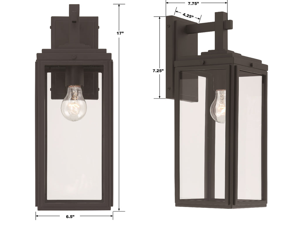 Byron 1 Light Outdoor Sconce