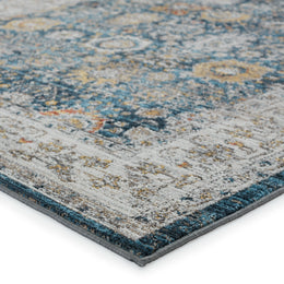 Vibe by Jaipur Living Endellion Floral Blue/ Gold Runner Rug