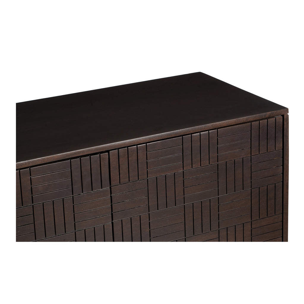 Denman 4 Door Sideboard Dark Brown