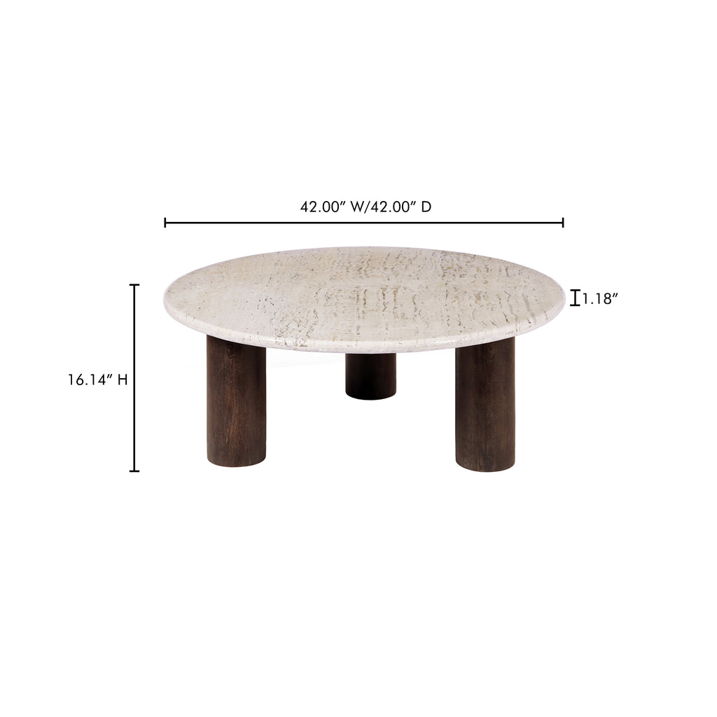 Landon Coffee Table Beige Travertine