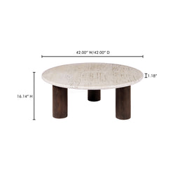 Landon Coffee Table Beige Travertine