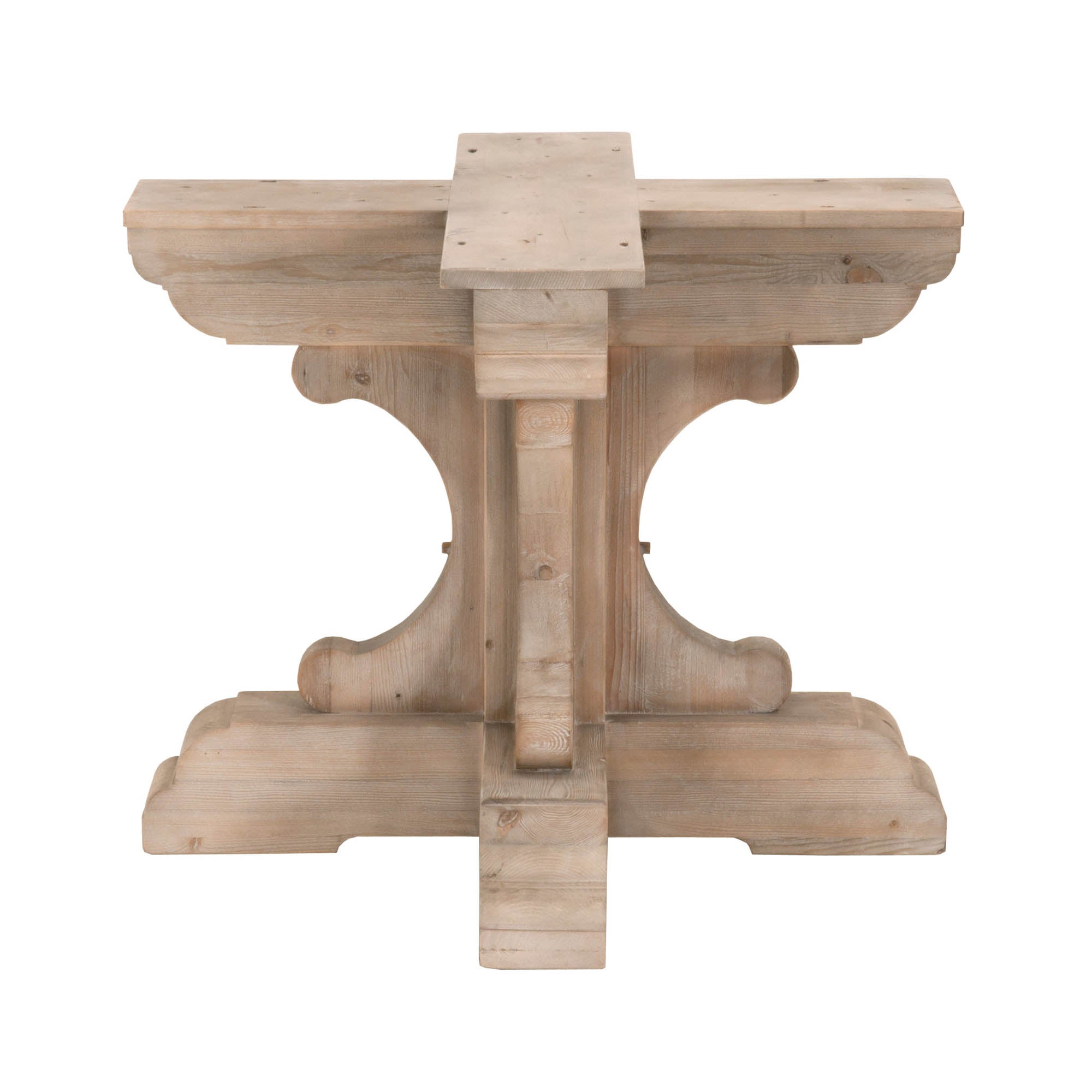 Bastille Round Dining Table Base, Smoke Grey Pine