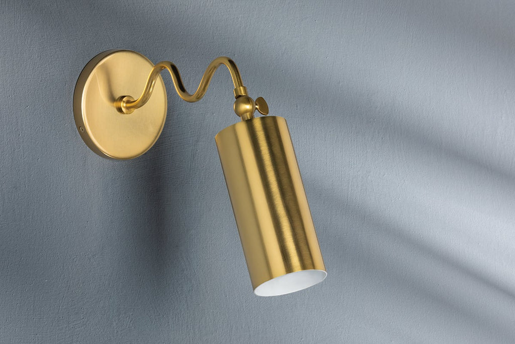 Bea Wall Sconce, Aged Brass