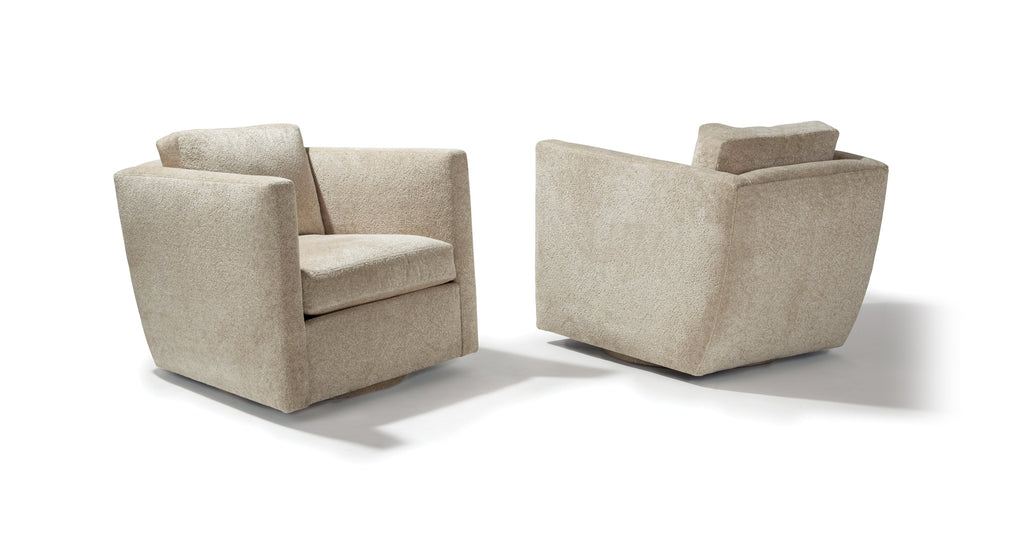 Berkeley Swivel Chair In Beige Fabric