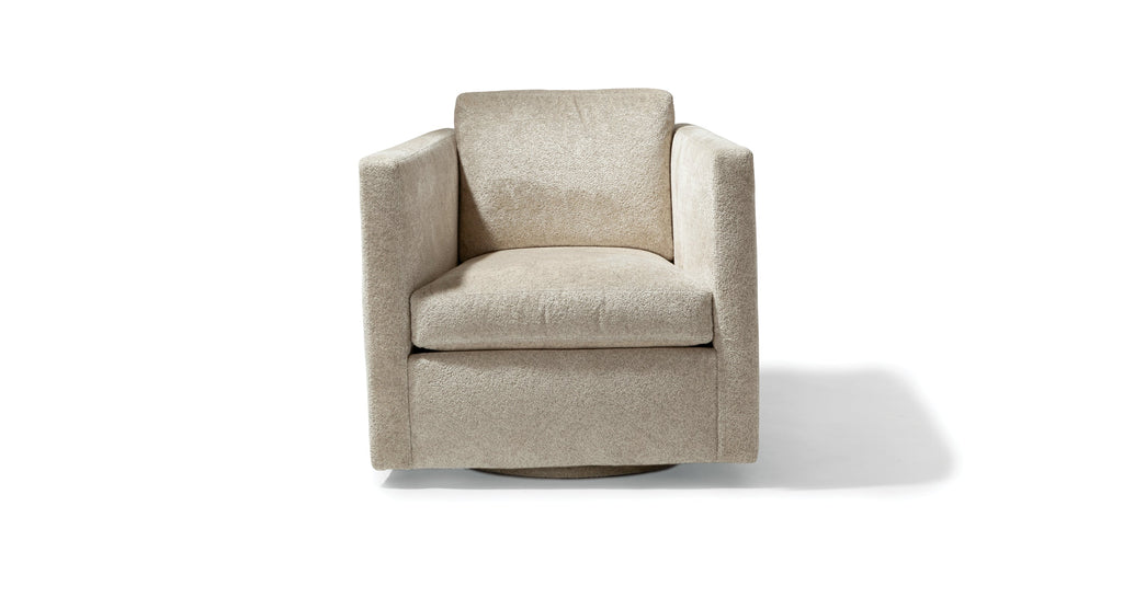 Berkeley Swivel Chair In Beige Fabric