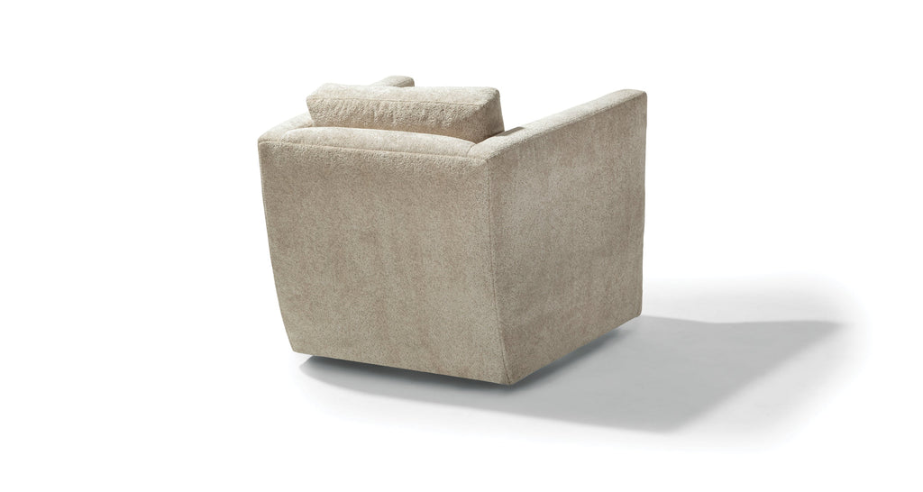 Berkeley Swivel Chair In Beige Fabric