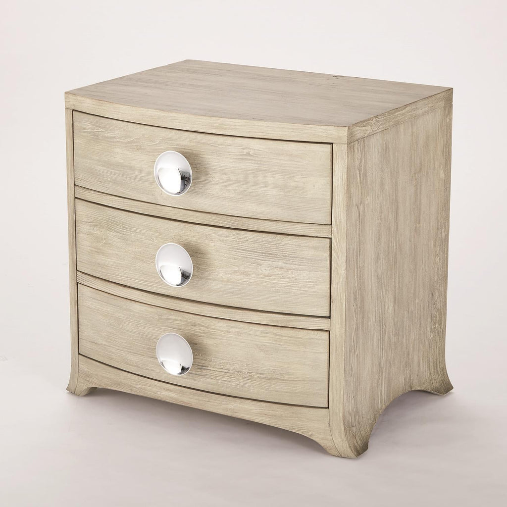 Bow Front 3 Drawer Chest