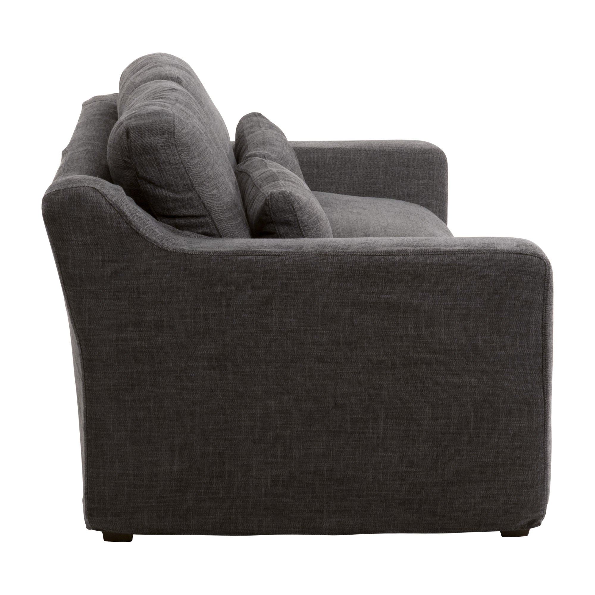 Bryant 96" Wide Arm Slipcover Sofa, Graphite