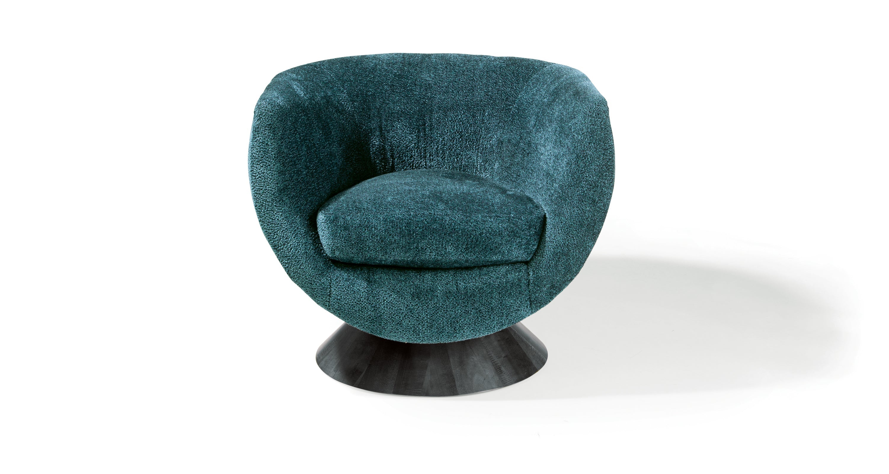 Bubble Swivel In Blue Fabric With Night Club Base