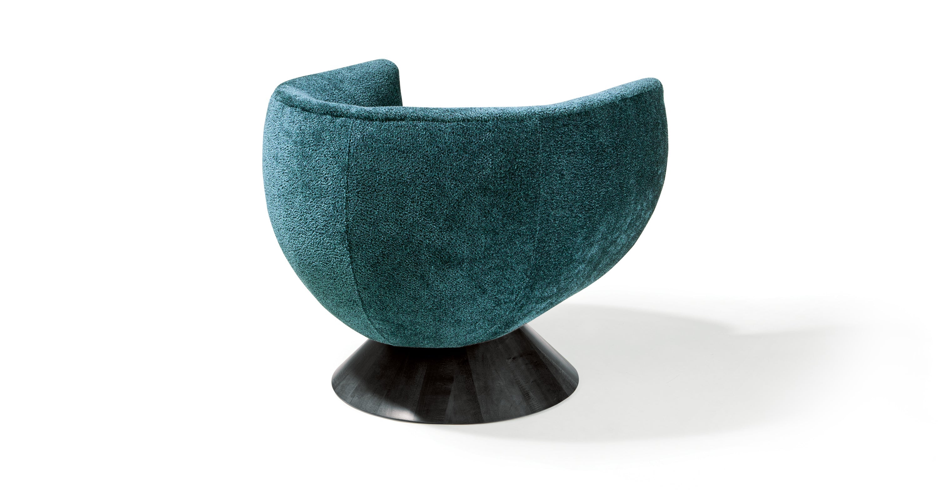 Bubble Swivel In Blue Fabric With Night Club Base