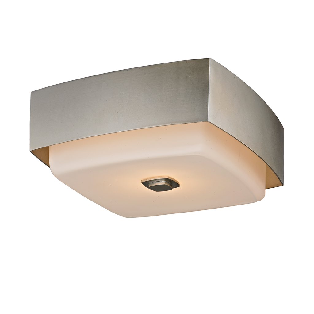 Allure Flush Mount Square, 13" - Silver Leaf