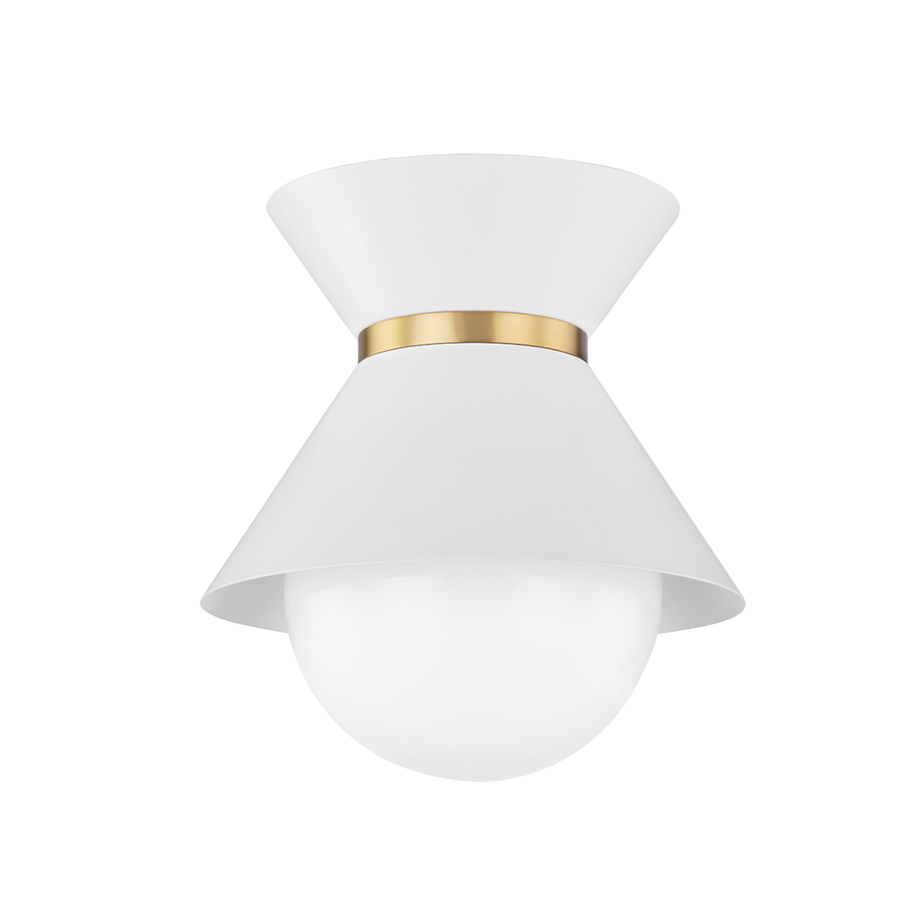 Scout 1 Light Flush Mount - Iron And Steel