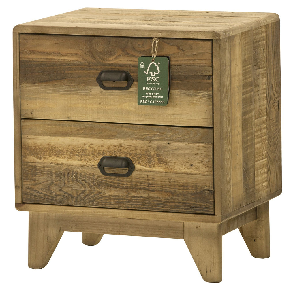 Campestre Modern 2 Drawer Nightstand