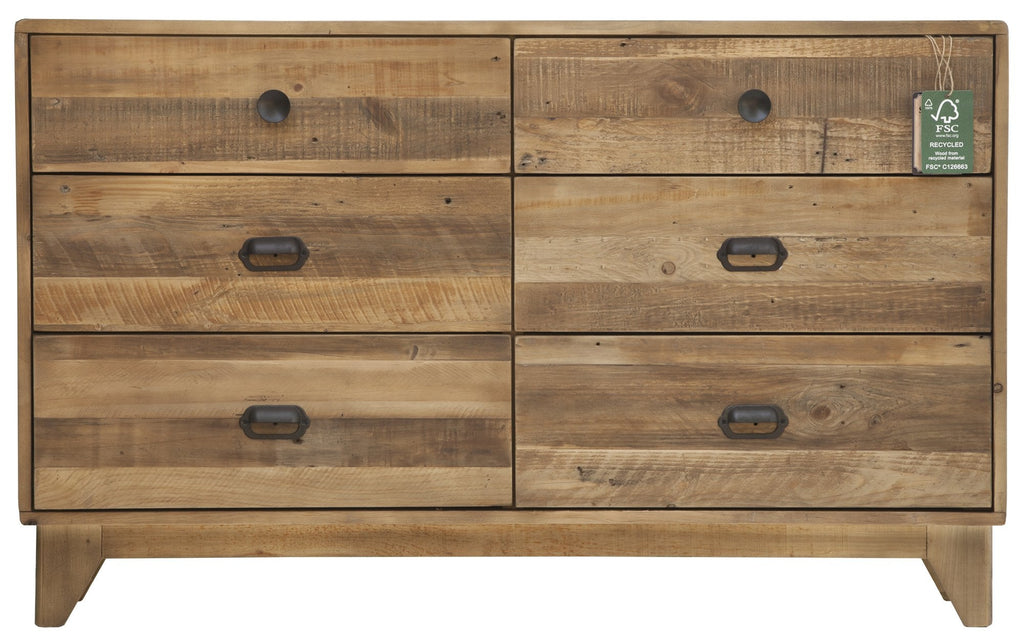 Campestre Modern 6 Drawer Dresser