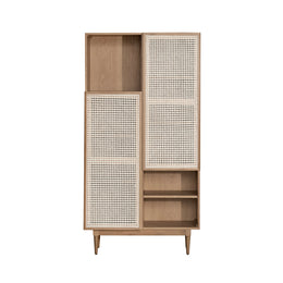 Cane Bookcase - Natural