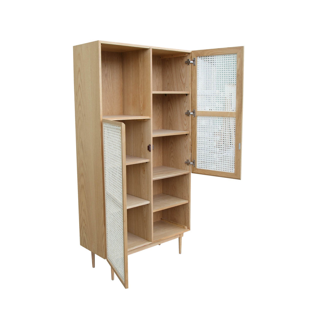 Cane Bookcase - Natural