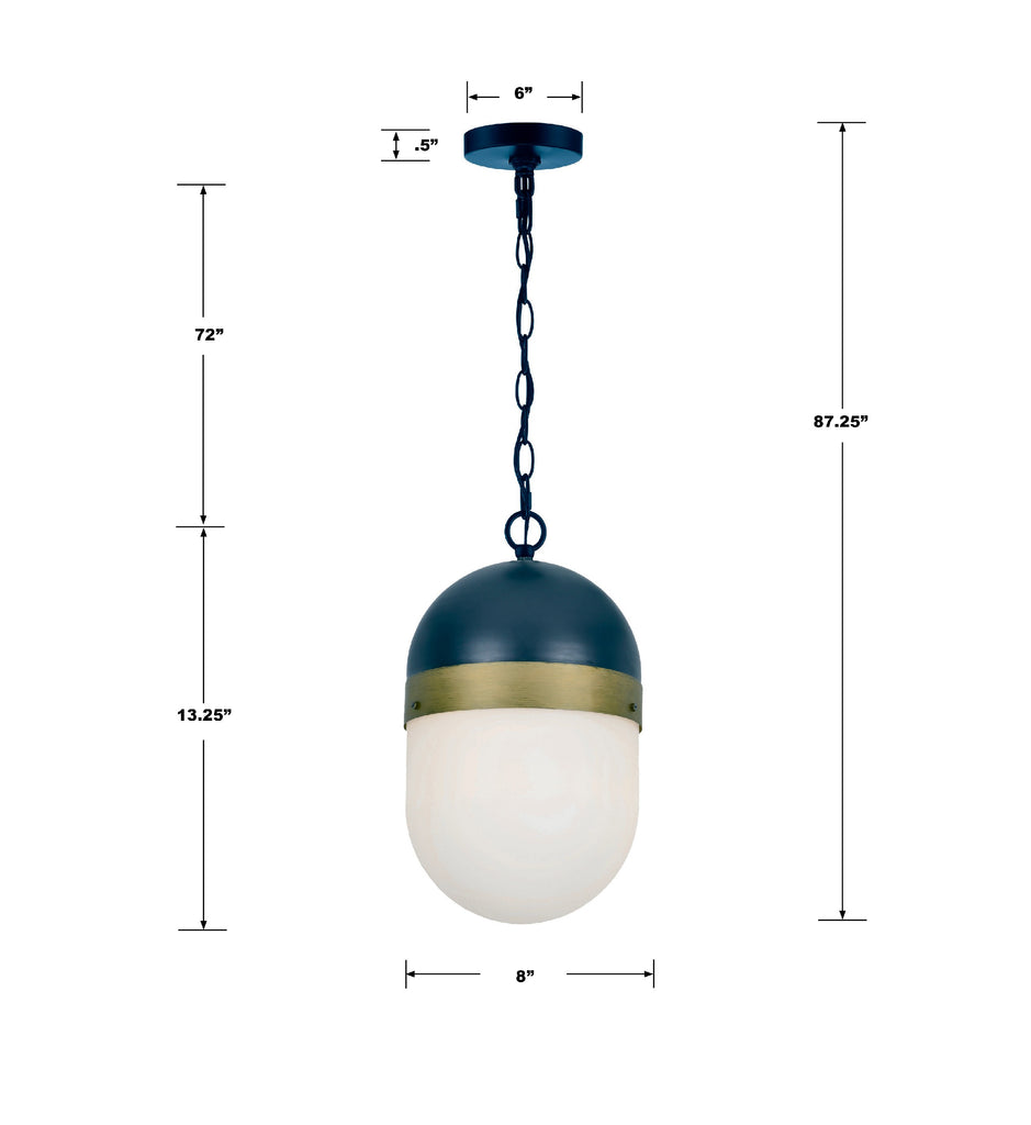 Brian Patrick Flynn Capsule 1 Light Outdoor Pendant