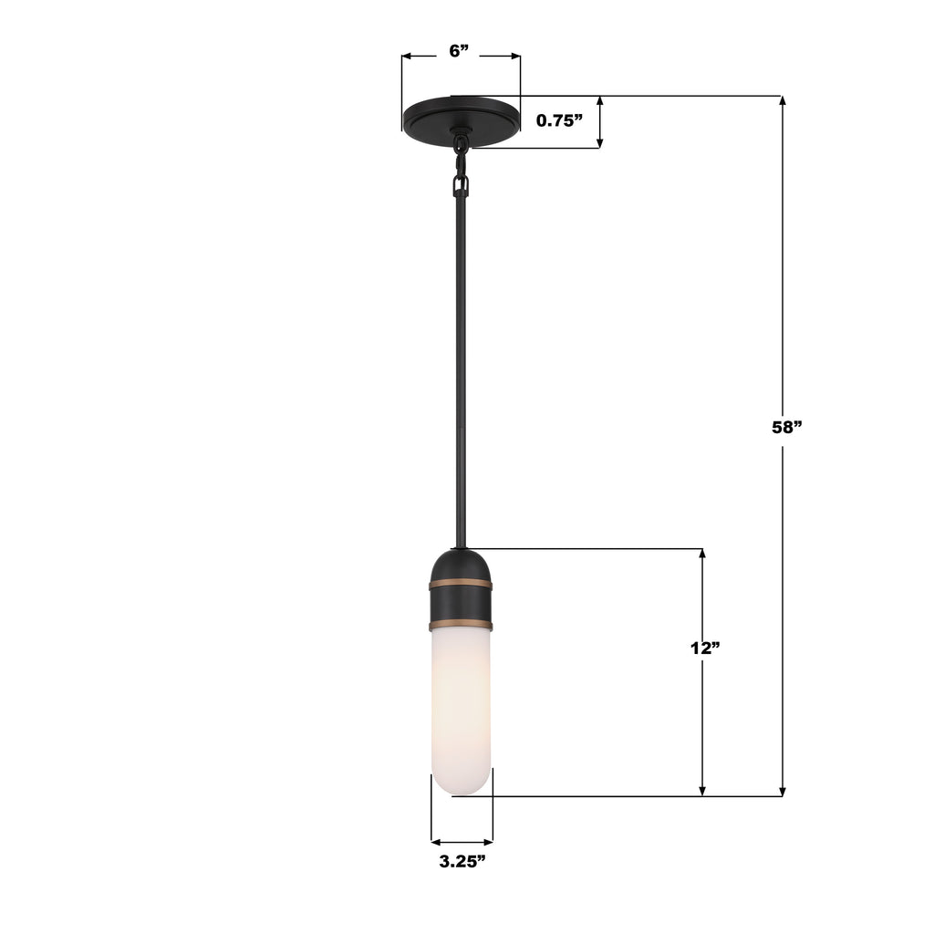 Brian Patrick Flynn Capsule 1 Light Outdoor Pendant