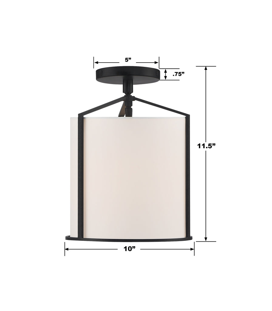 Carlyn 1 Light Semi Flush