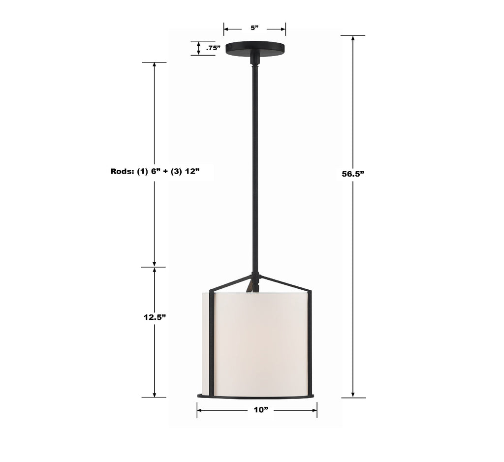 Carlyn 1 Light Semi Flush