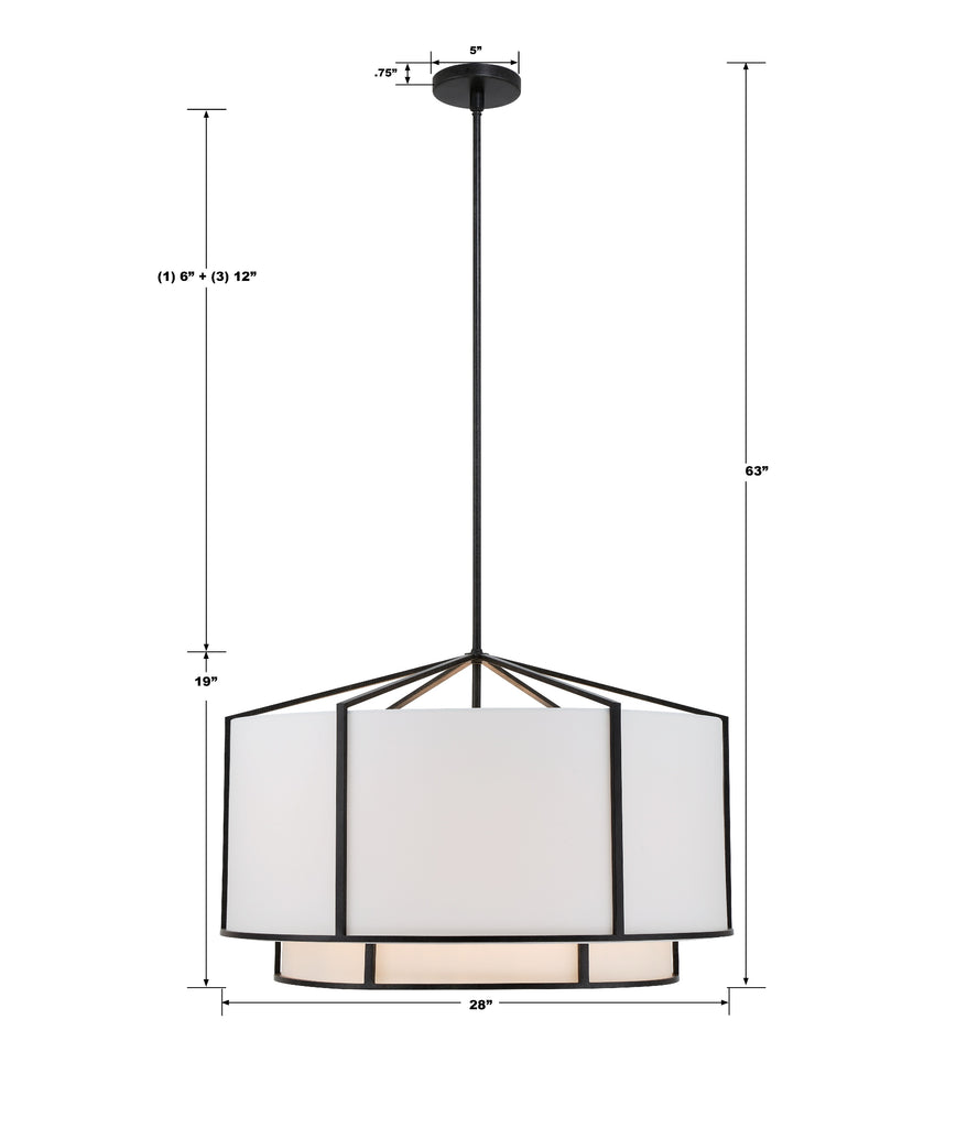 Carlyn 6 Light Chandelier