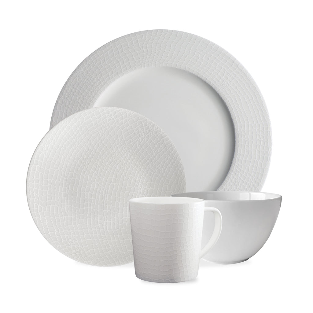 Catch White 4-Piece Place Setting