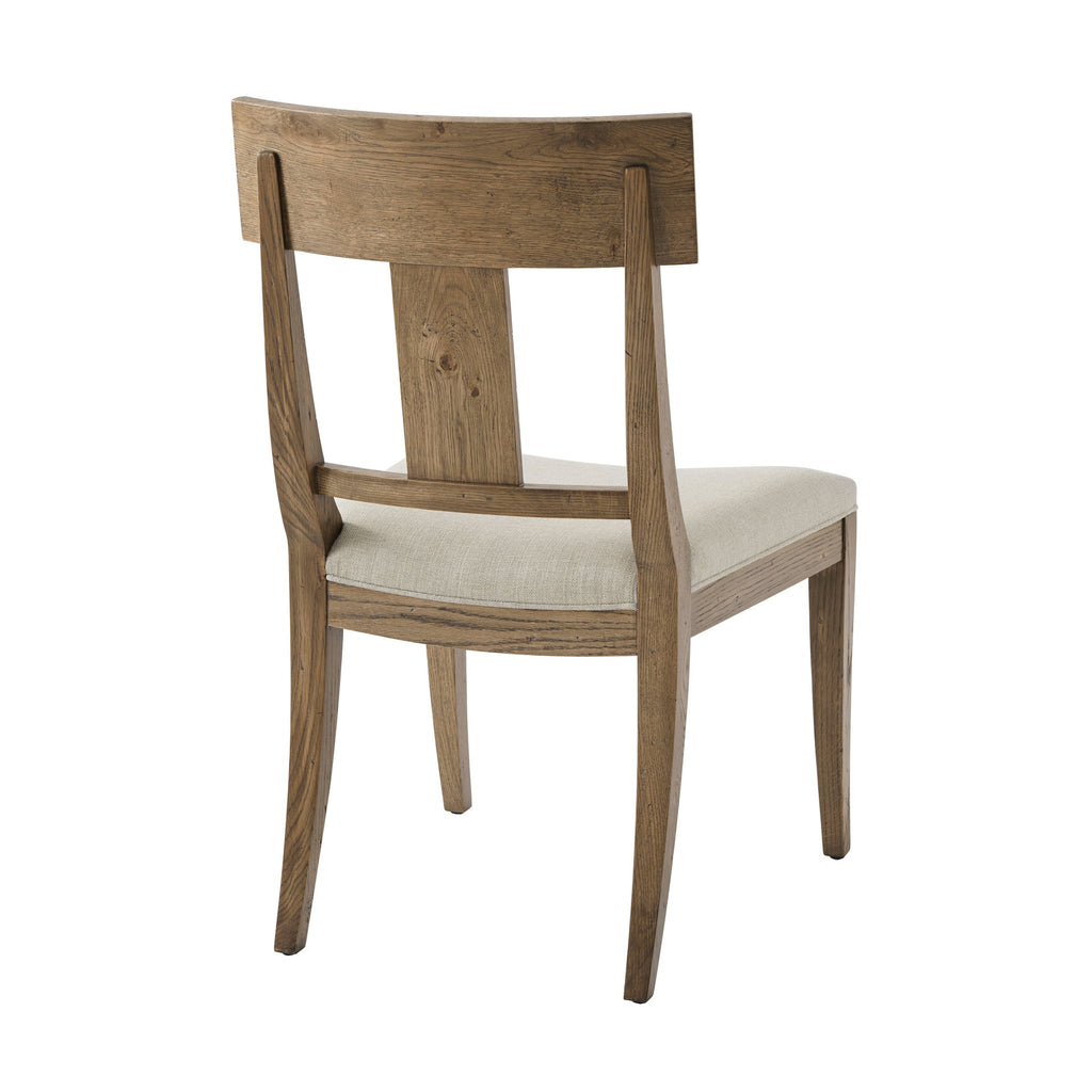 Jude Klismos Dining Side Chair, Light Echo Oak - Set of 2