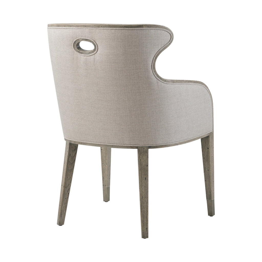 Cannon Scoop Back Upholstered Chair, Grey Echo Oak - Set of 2