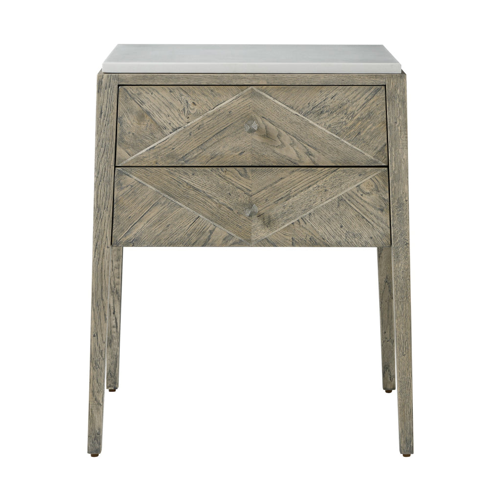 Hawkesford Nightstand, Grey Echo Oak