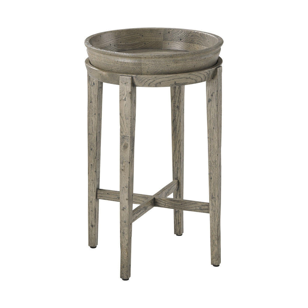 Newton Accent Table, Grey Echo Oak