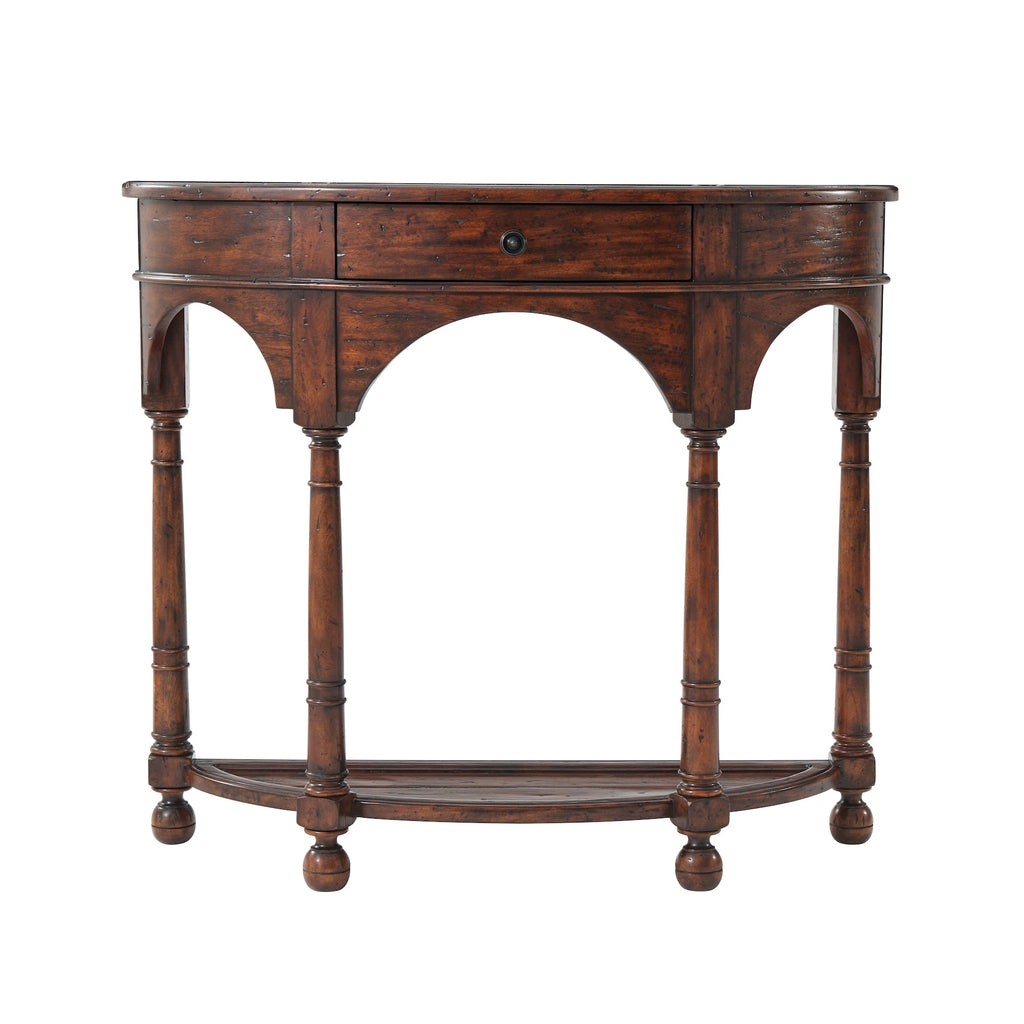 The Bowfront Country Console Table