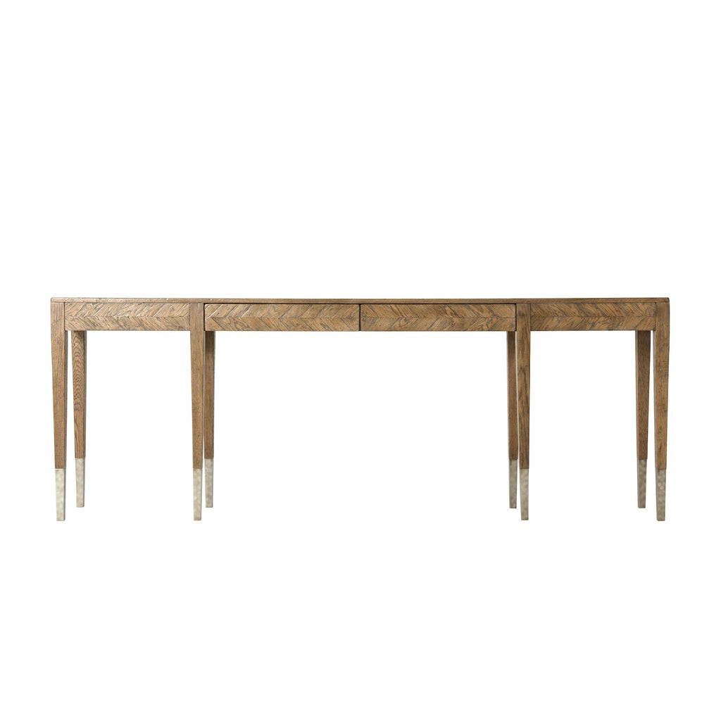 Calhoun Long Console Table, Light Echo Oak