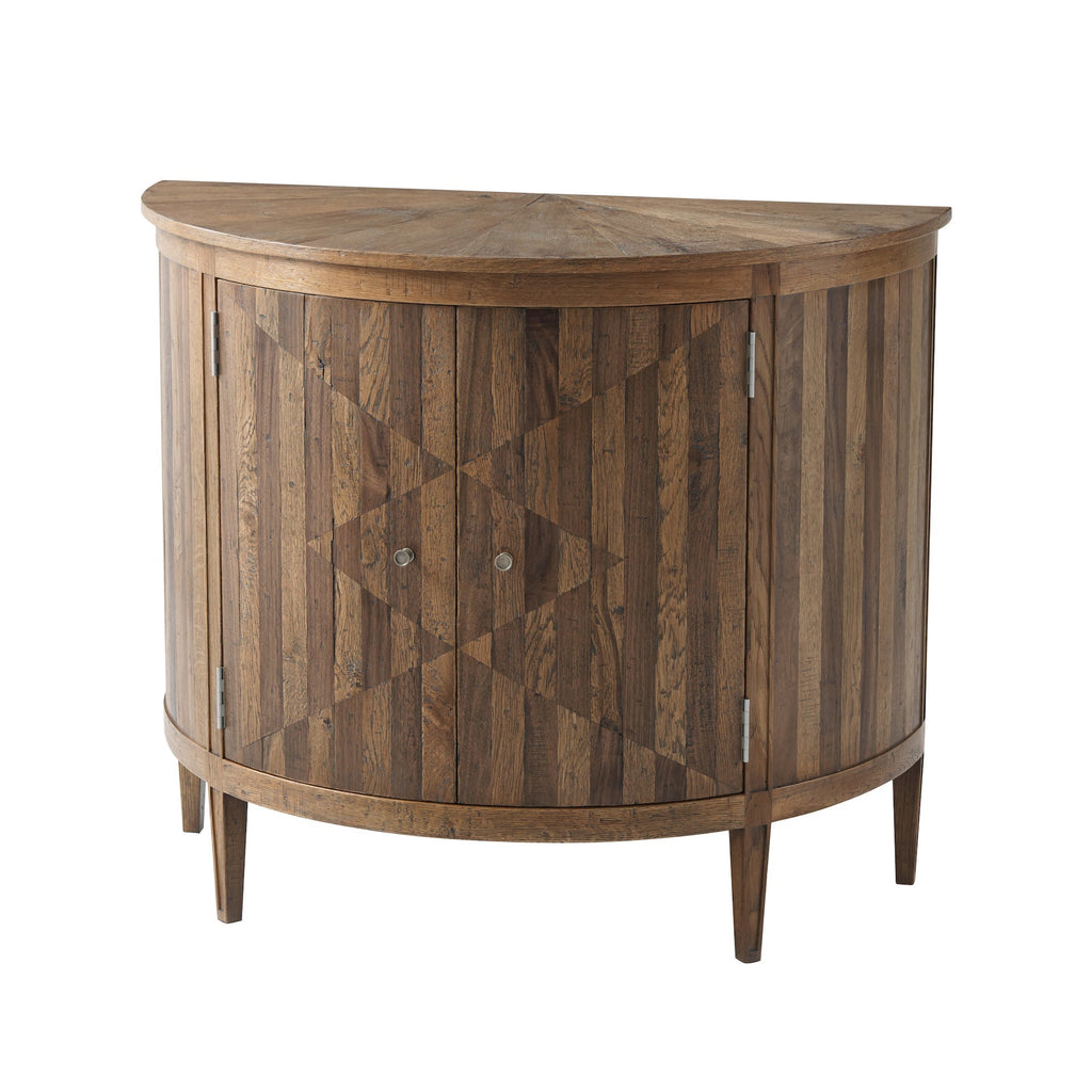 Delmer Demilune Cabinet, Light Echo Oak