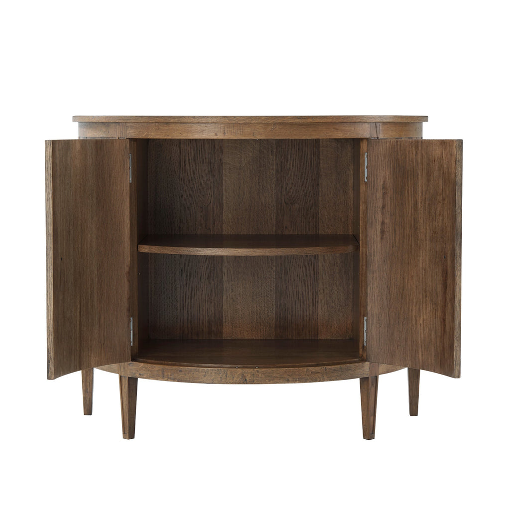 Delmer Demilune Cabinet, Light Echo Oak