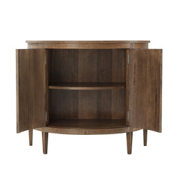 Delmer Demilune Cabinet, Light Echo Oak