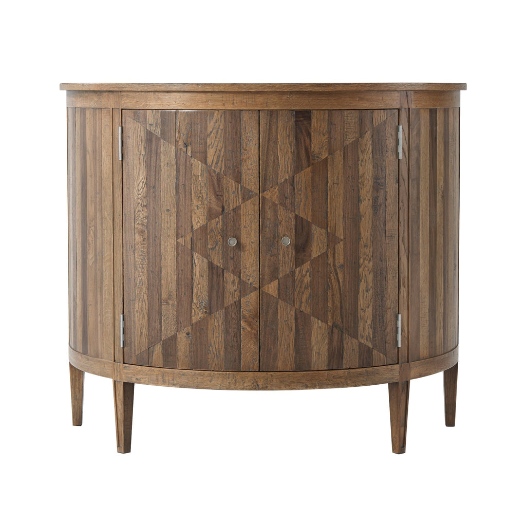 Delmer Demilune Cabinet, Light Echo Oak