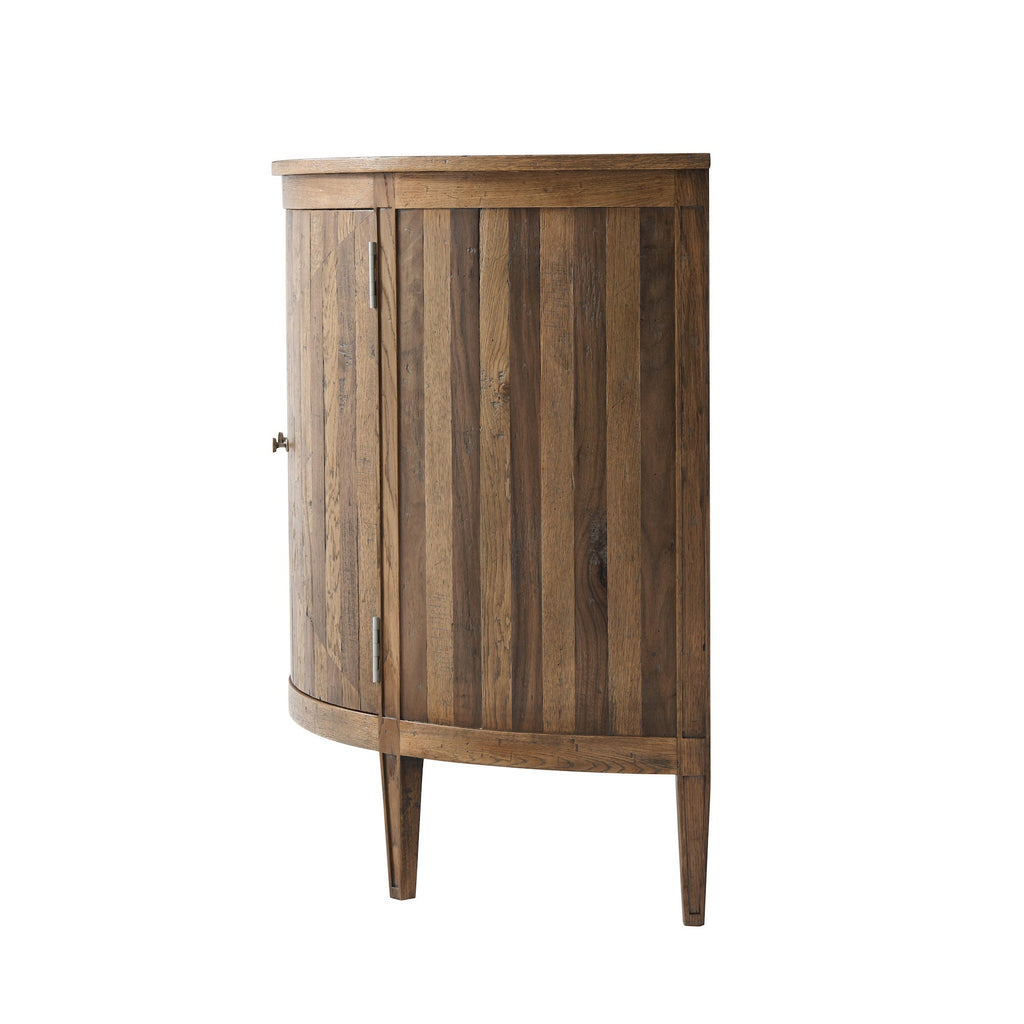 Delmer Demilune Cabinet, Light Echo Oak