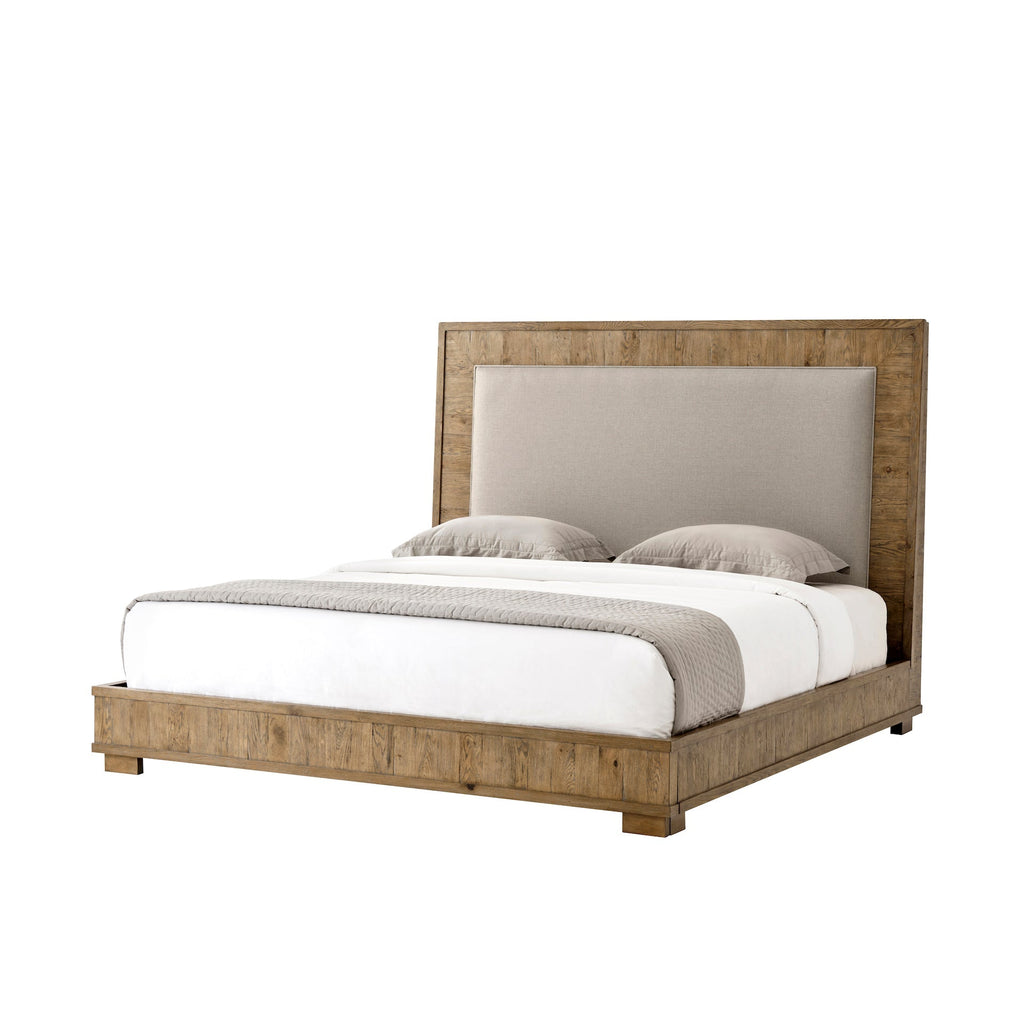 Tucker Us King Bed, Light Echo Oak