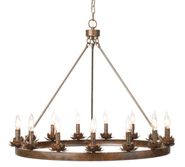 Ring Chandelier-Brown