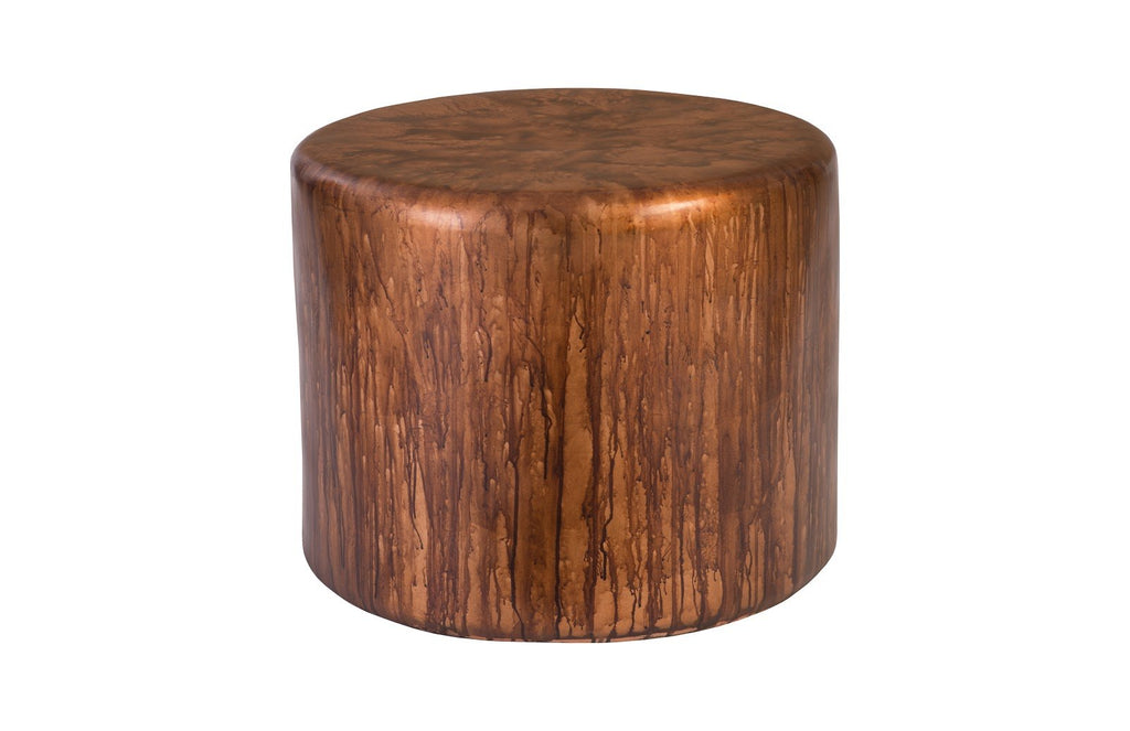 Button End Table, Von Braun Finish