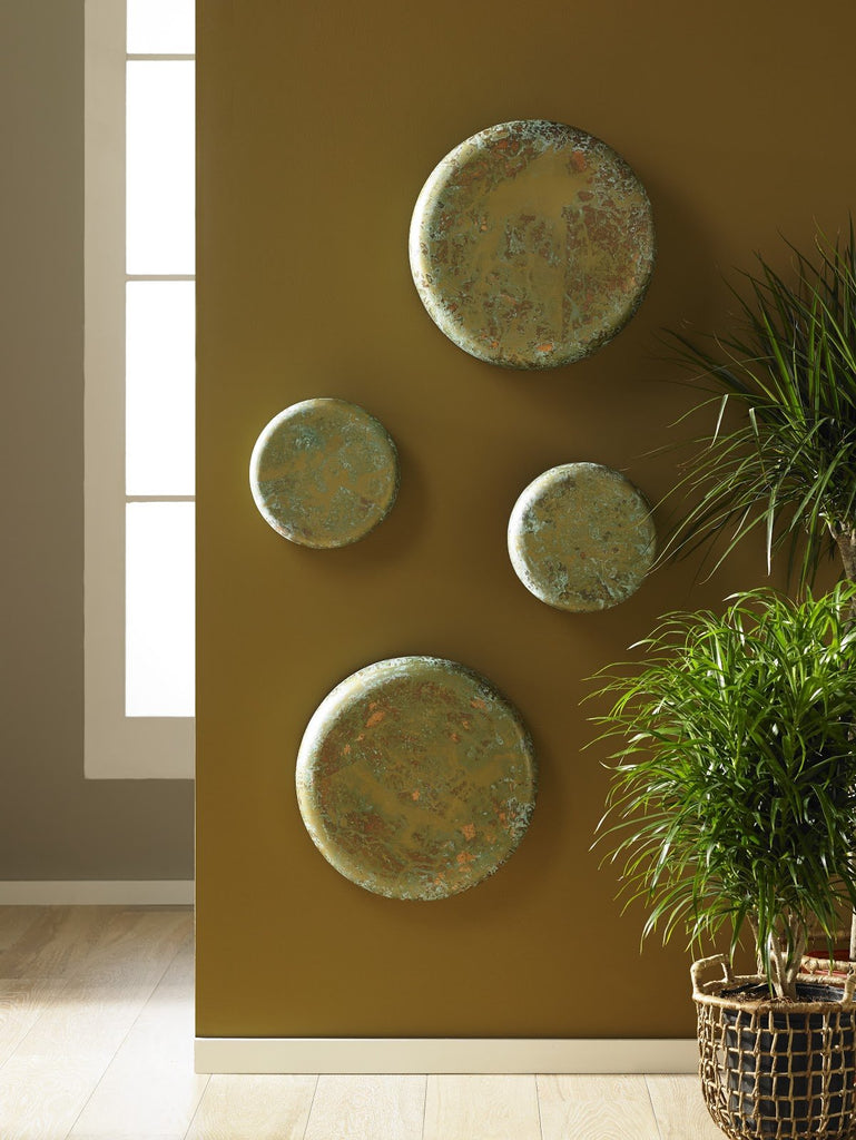 Button Wall Tile, Shallow, Lichen Finish, SM