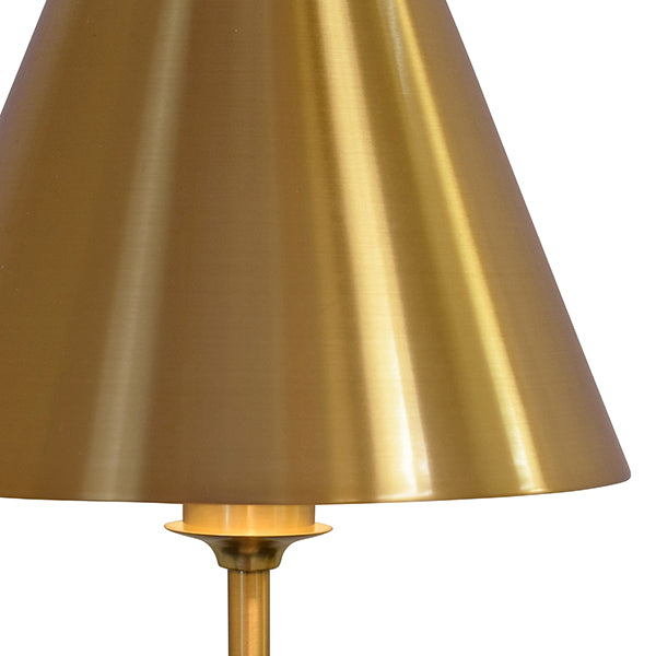 Rechargeable Table Lamp With Metal Shade